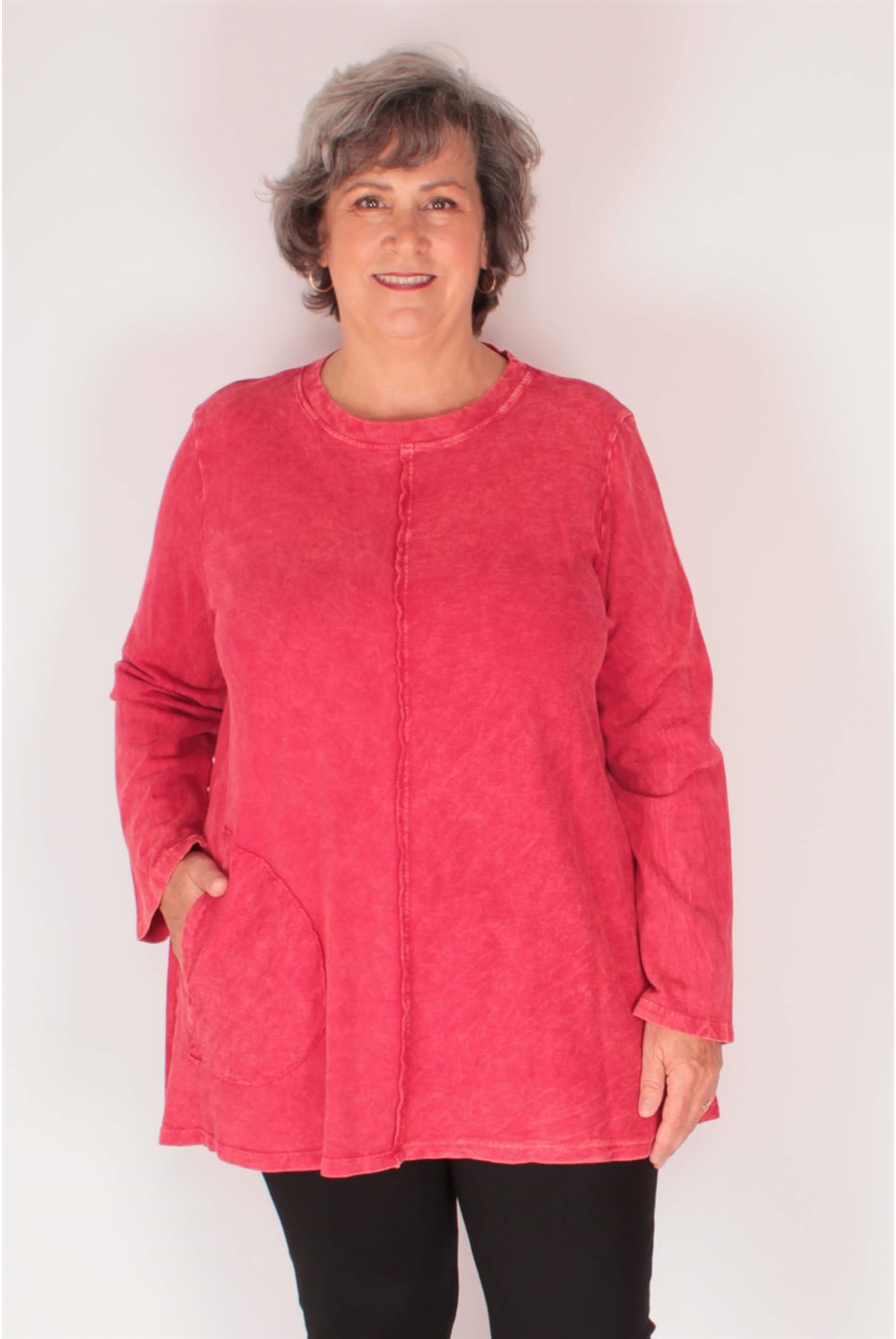 Tunique en coton Rouge